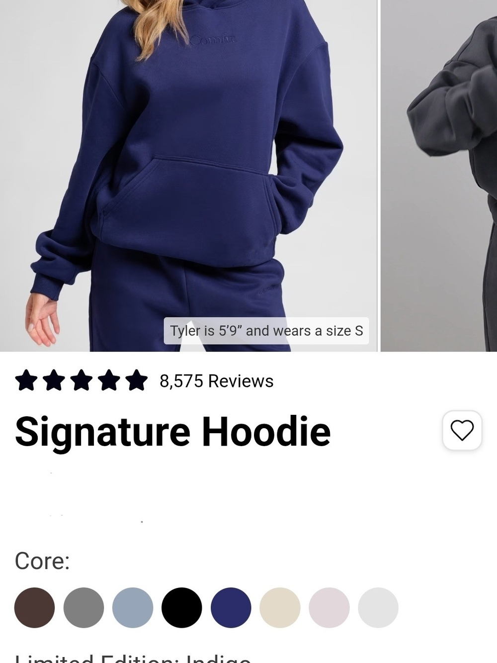 Comfrt Signature Hoodie - Indigo- 2XL